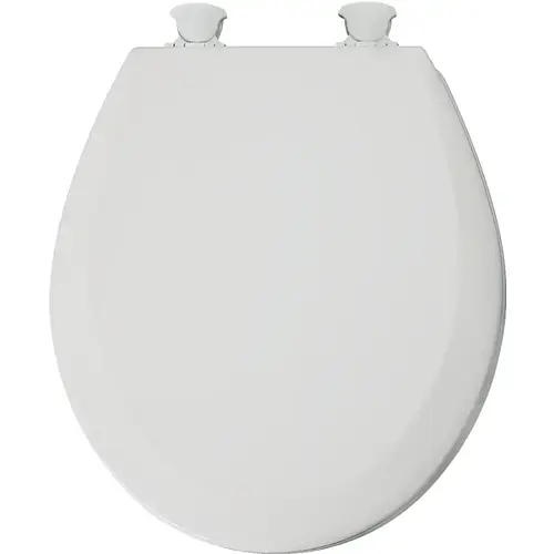 41EC-000 Toilet Seat, Round, Wood, White, Twist Hinge 41EC-000 Toilet Seat, Round, Wood, White, Twist Hinge