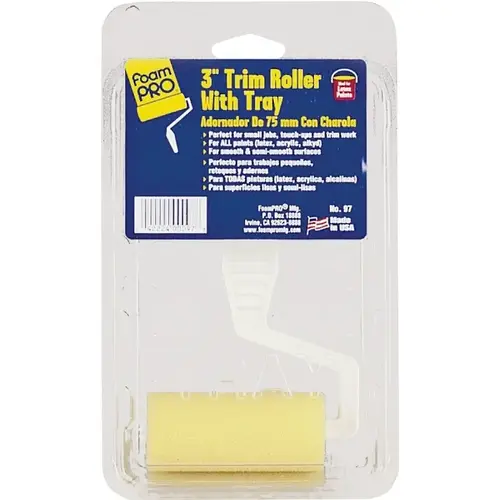 3 In. x Foam Smooth To Semi-Smooth Trim Roller Kit 3 In. x Foam Smooth To Semi-Smooth Trim Roller Kit