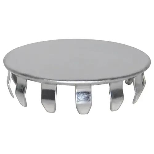 Sink Hole Cover, Snap-In, Stainless Steel, Chrome Plated