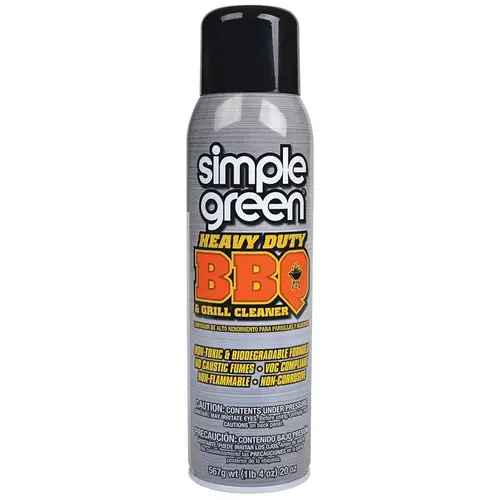 BBQ and Grill Cleaner, Foam, White, 20 oz Aerosol Can BBQ and Grill Cleaner, Foam, White, 20 oz Aerosol Can