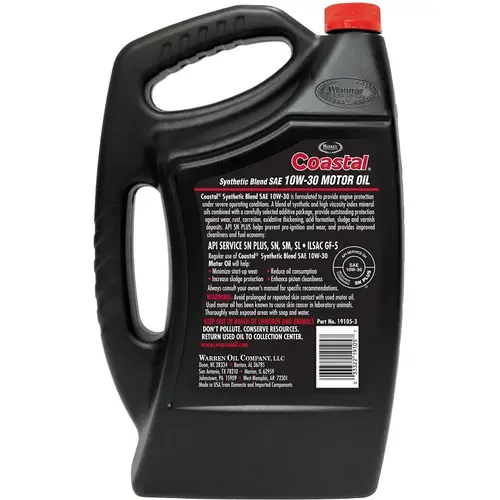 Motor Oil, 10W-30, 5 qt - pack of 3