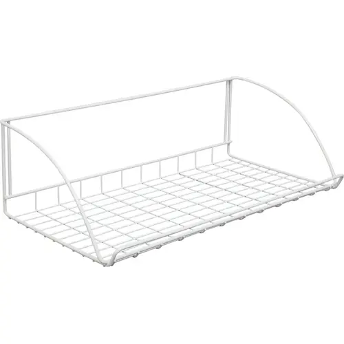 Laundry Shelf, 12 in L, 24 in W, Steel, White - pack of 6 Laundry Shelf, 12 in L, 24 in W, Steel, White - pack of 6