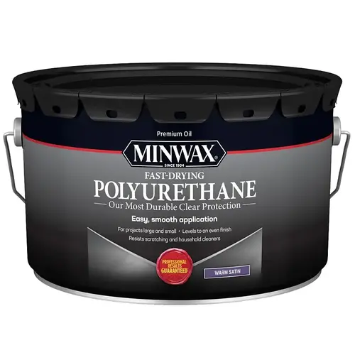Minwax 000 Polyurethane, Liquid, Clear, 2.5 gal, Can Minwax 000 Polyurethane, Liquid, Clear, 2.5 gal, Can