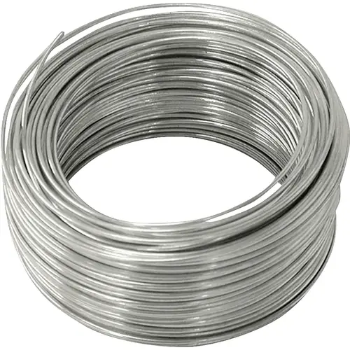 Utility Wire, 110 ft L, 18 Gauge, Galvanized Steel Utility Wire, 110 ft L, 18 Gauge, Galvanized Steel