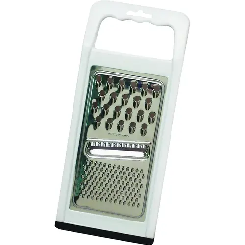 Grater, Plastic/Stainless Steel, White Grater, Plastic/Stainless Steel, White