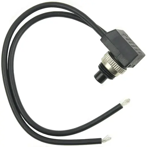 Switch, 3 A, 250 VAC, SPST, Lead Wire Terminal Black Switch, 3 A, 250 VAC, SPST, Lead Wire Terminal Black