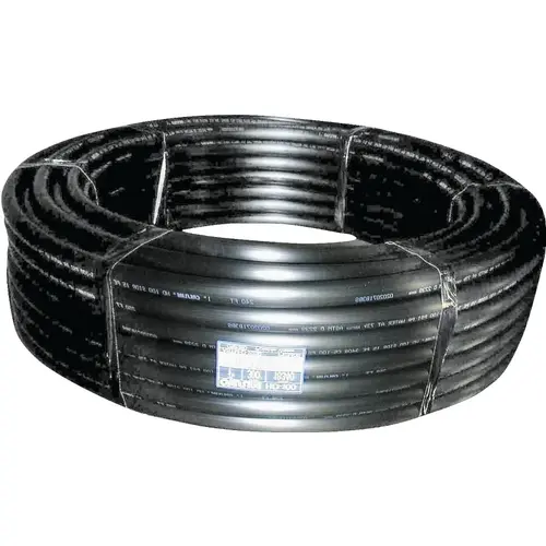 1" x 100' Polyethylene Tubing - Black / 160 lbs. Plastic 1" x 100' Polyethylene Tubing - Black / 160 lbs. Plastic