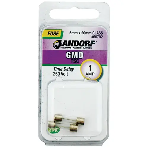 Time Delay Fuse, 1 A, 250 V, 35 A, 10 kA Interrupt, Glass Body Time Delay Fuse, 1 A, 250 V, 35 A, 10 kA Interrupt, Glass Body