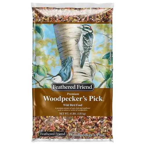 WOODPECKER's Pick Series 14178 Wild Bird Food, Premium, 4 lb Bag WOODPECKER's Pick Series 14178 Wild Bird Food, Premium, 4 lb Bag