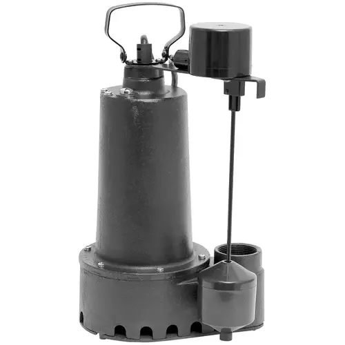 Pump, 7.6 A, 120 V, 0.5 hp, 1-1/2 in Outlet, 25 ft Max Head, 70 gpm, Iron Pump, 7.6 A, 120 V, 0.5 hp, 1-1/2 in Outlet, 25 ft Max Head, 70 gpm, Iron