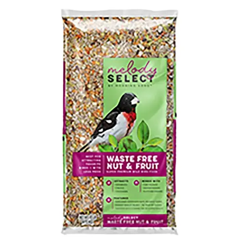 Melody Select Series Wild Bird Food, Premium, Waste-Free, Fruit, Nut Flavor, 10 lb Bag Melody Select Series Wild Bird Food, Premium, Waste-Free, Fruit, Nut Flavor, 10 lb Bag