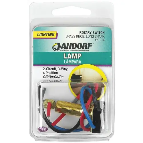 Jandorf Double Circuit Rotary Switch, 3 A, 125 V