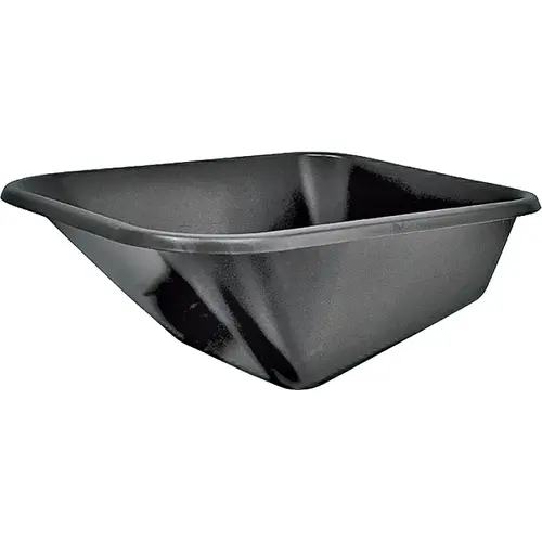 Wheelbarrow Tray, Steel, For 6 cu-ft Wheelbarrow Black