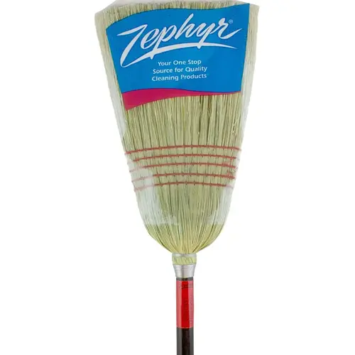 Janitor Broom, #32 Sweep Face, Natural Fiber Bristle Black