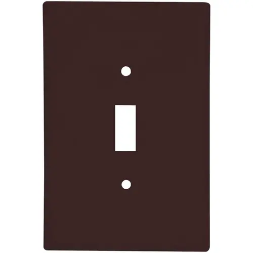 Wallplate, 4-1/2 in L, 2-3/4 in W, 1 -Gang, Thermoset, Brown, High-Gloss - pack of 10 Wallplate, 4-1/2 in L, 2-3/4 in W, 1 -Gang, Thermoset, Brown, High-Gloss - pack of 10