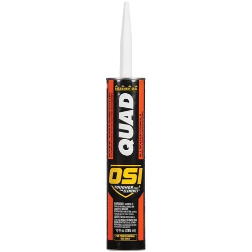 QUAD Advanced Formula 10 fl. oz. White #001 Window Door and Siding Sealant VOC CA