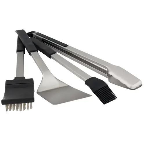 Baron Grilling Tool Set, Stainless Steel Blade, Plastic Resin Handle Baron Grilling Tool Set, Stainless Steel Blade, Plastic Resin Handle