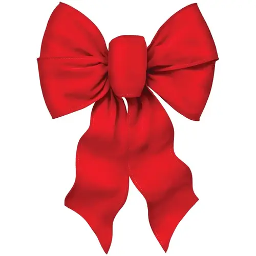 Deluxe Bow, Velvet, Red - pack of 12