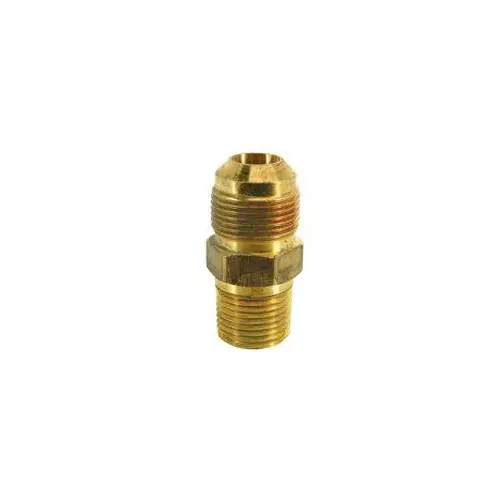 Gas Adapter, 5/8 x 1/2 in, Flare x MIP, 2 in L, 5/8 in OD Gas Adapter, 5/8 x 1/2 in, Flare x MIP, 2 in L, 5/8 in OD