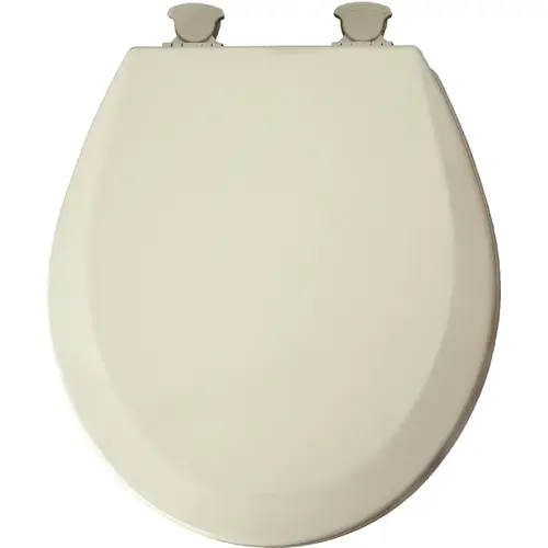 Advantage Round Closed Front Biscuit Wood Toilet Seat