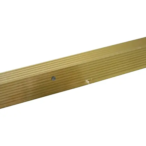 Carpet Bar, 96 in L, 1-1/2 in W, Fluted Surface, Aluminum, Satin Brass Carpet Bar, 96 in L, 1-1/2 in W, Fluted Surface, Aluminum, Satin Brass