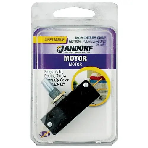 Switch, 21 A, 125/250 V, SPST, Tab Terminal Switch, 21 A, 125/250 V, SPST, Tab Terminal