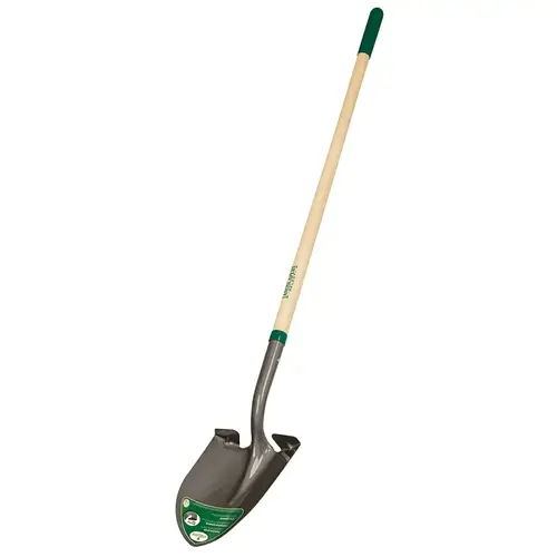 Shovel, 16 ga Gauge, Wood Handle, Cushion Grip Handle, 48 in L Handle Shovel, 16 ga Gauge, Wood Handle, Cushion Grip Handle, 48 in L Handle