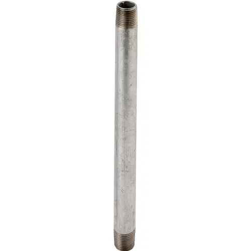 Pipe Nipple, 1-1/4 in, Threaded, Steel, 24 in L