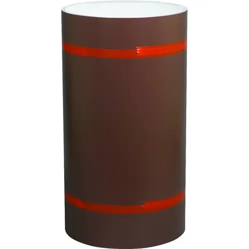 Trim Coil, 50 ft L, 0.018 Gauge, Aluminum, Brown/White, Painted Trim Coil, 50 ft L, 0.018 Gauge, Aluminum, Brown/White, Painted