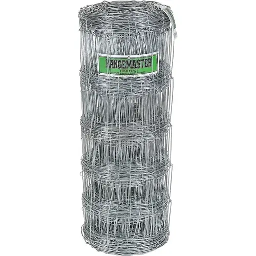 Field Fence, 330 ft L, 47 in H, 12 ga Gauge, Steel, Galvanized Field Fence, 330 ft L, 47 in H, 12 ga Gauge, Steel, Galvanized