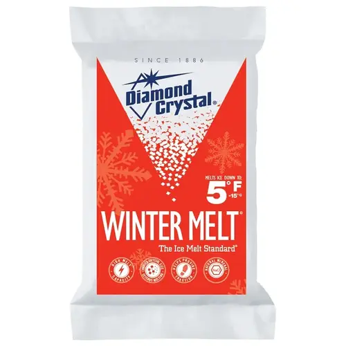 Diamond Crystal Winter Melt Ice Melter Salt, Crystalline Solid, White, 10 lb Bag - pack of 4 Diamond Crystal Winter Melt Ice Melter Salt, Crystalline Solid, White, 10 lb Bag - pack of 4