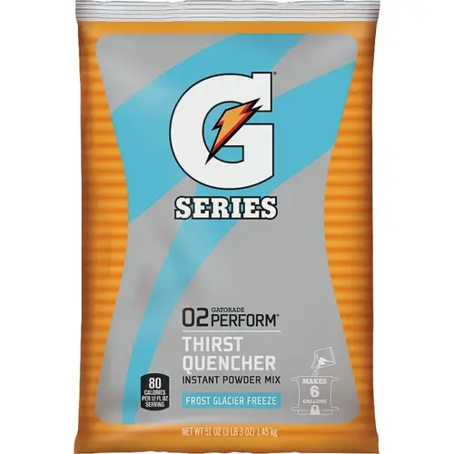 Thirst Quencher Instant Powder Sports Drink Mix, Powder, Glacier Freeze Flavor, 51 oz Pack Thirst Quencher Instant Powder Sports Drink Mix, Powder, Glacier Freeze Flavor, 51 oz Pack