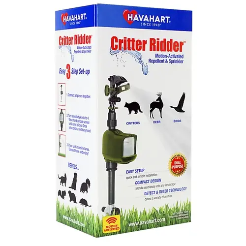 Havahart Critter Ridder Animal Repellent and Sprinkler, Motion-Activated, 5.69 in L