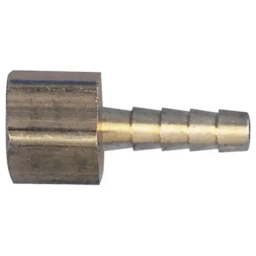 Air Hose Fitting, 1/4 in, FNPT x Barb, Brass Air Hose Fitting, 1/4 in, FNPT x Barb, Brass