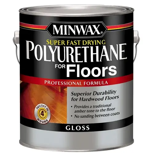 Polyurethane, Gloss, Liquid, Clear, 1 gal, Can Polyurethane, Gloss, Liquid, Clear, 1 gal, Can