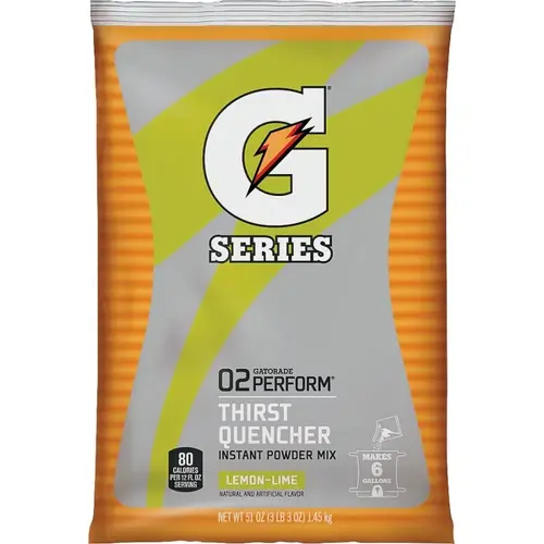 Thirst Quencher Instant Powder Sports Drink Mix, Powder, Lemon-Lime Flavor, 51 oz Pack - pack of 14 Thirst Quencher Instant Powder Sports Drink Mix, Powder, Lemon-Lime Flavor, 51 oz Pack - pack of 14