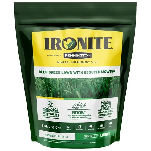 100519429 Lawn Fertilizer, 3 lb Bag, Solid, 1-0-1 N-P-K Ratio