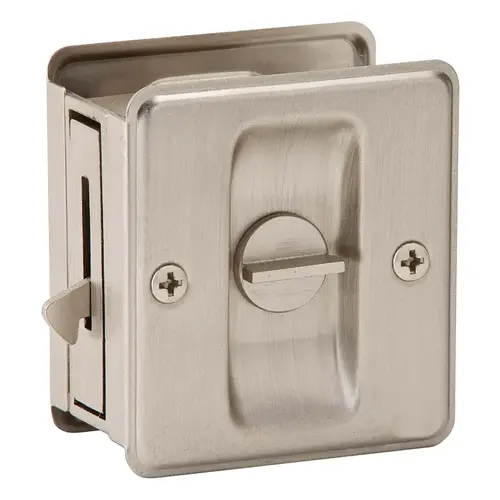 SC991 Solid Brass Carded Privacy Sliding Door Lock Satin Nickel SC991 Solid Brass Carded Privacy Sliding Door Lock Satin Nickel