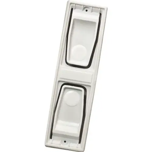 Paper Towel Holder, 16 in OAW, 16 in OAL, Plastic, White