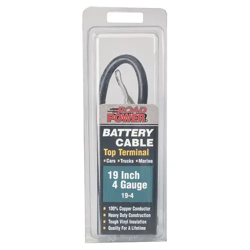 Maximum Energy Battery Cable, 4 AWG Wire, Black Sheath Maximum Energy Battery Cable, 4 AWG Wire, Black Sheath