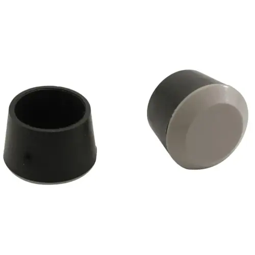 Chair Tip, Round, Rubber, Black, 1 in Dia, 1 in H - pack of 4 Chair Tip, Round, Rubber, Black, 1 in Dia, 1 in H - pack of 4