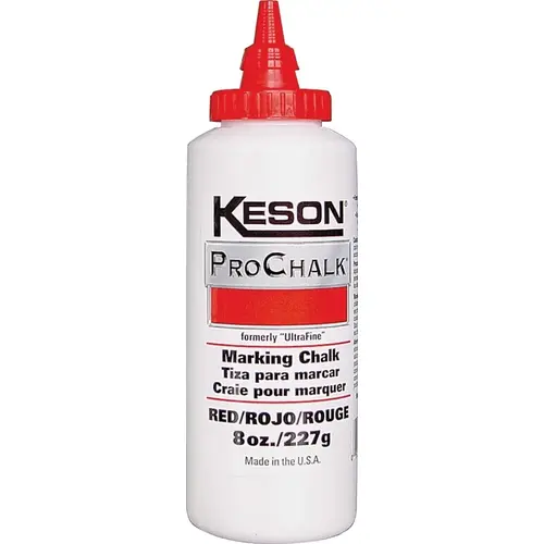 PROCHALK Series Marking Chalk Refill, Red, Permanent - pack of 12 PROCHALK Series Marking Chalk Refill, Red, Permanent - pack of 12