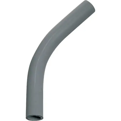 Conduit Elbow, 45 deg Angle, PVC, Gray Conduit Elbow, 45 deg Angle, PVC, Gray