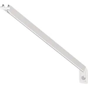 ClosetMaid 116600 Support Bracket, 16 in L, 2 in H, Steel White