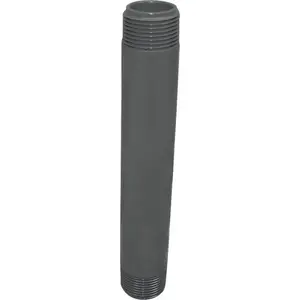 Lasco P-12-8 205080BC Pipe Nipple, 1/2 in, PVC, SCH 80 Schedule, 8 in L