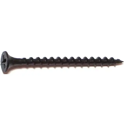 Screw, #6 Thread, 2 in L, Coarse Thread, Bugle Head, Phillips Drive, Phosphate Black Screw, #6 Thread, 2 in L, Coarse Thread, Bugle Head, Phillips Drive, Phosphate Black