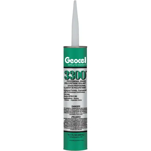 3300 Series Polyurethane Sealant, Gray, Liquid, 10.1 oz Cartridge