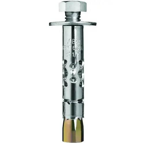 Sleeve Anchor, 3/8 in Dia, 2 in L, 750 lb, Steel, Plated - pack of 4 Sleeve Anchor, 3/8 in Dia, 2 in L, 750 lb, Steel, Plated - pack of 4