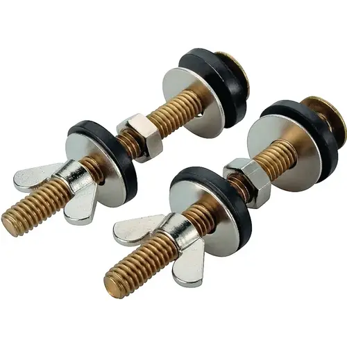 Tank-to-Bowl Connector Kit, Brass, For: Connecting Toilet Tank to Toilet Bowl Tank-to-Bowl Connector Kit, Brass, For: Connecting Toilet Tank to Toilet Bowl