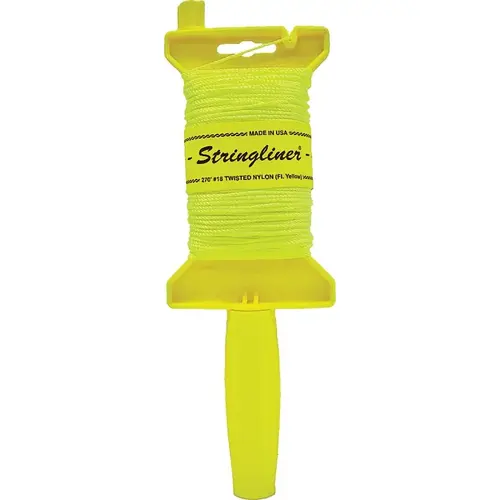 Line Reel, 270 ft L Line, Fluorescent Yellow Line